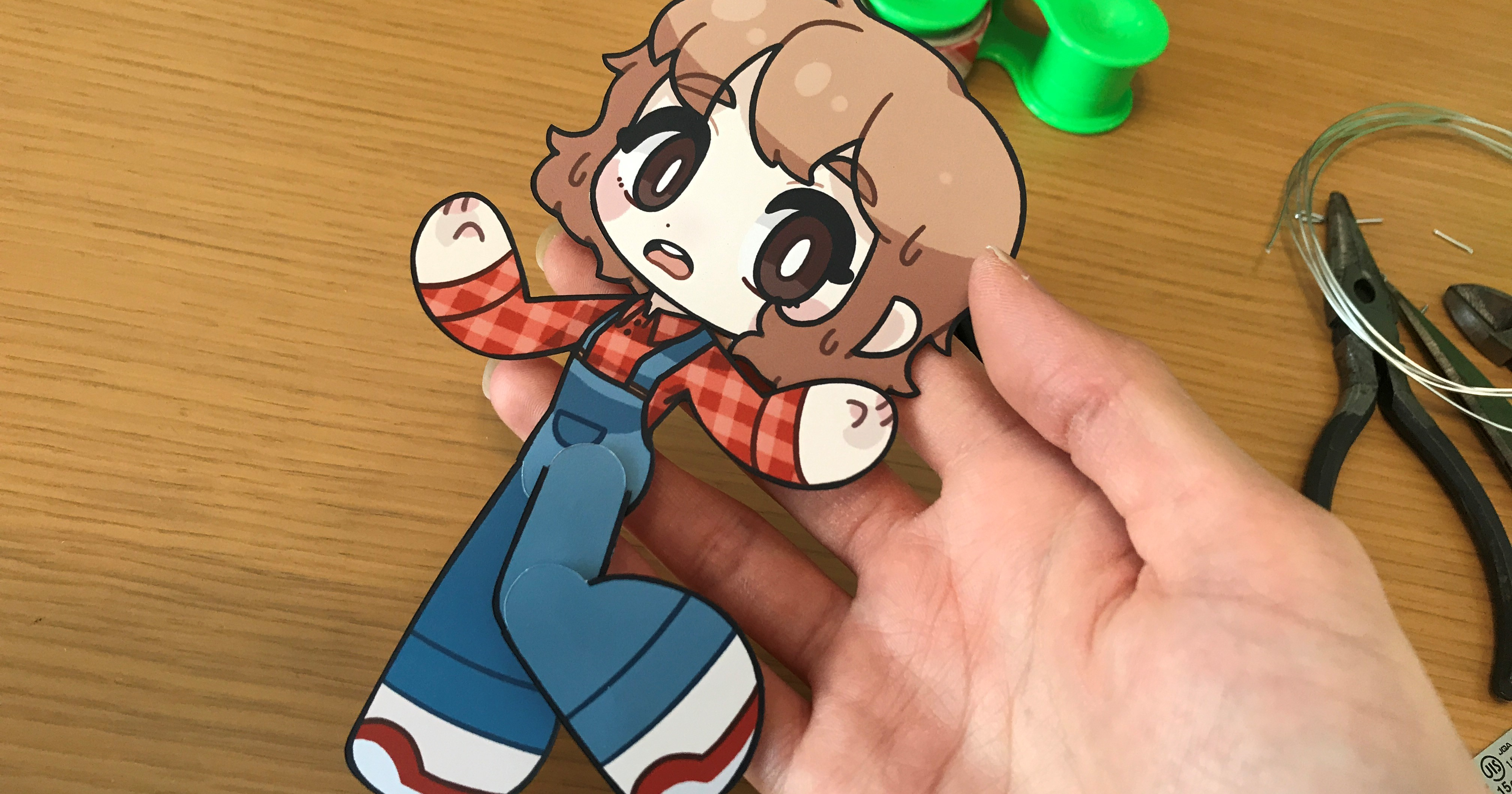 紙人形組み立てタイムラプス！ - おわすのファンクラブ🌿（わす）の