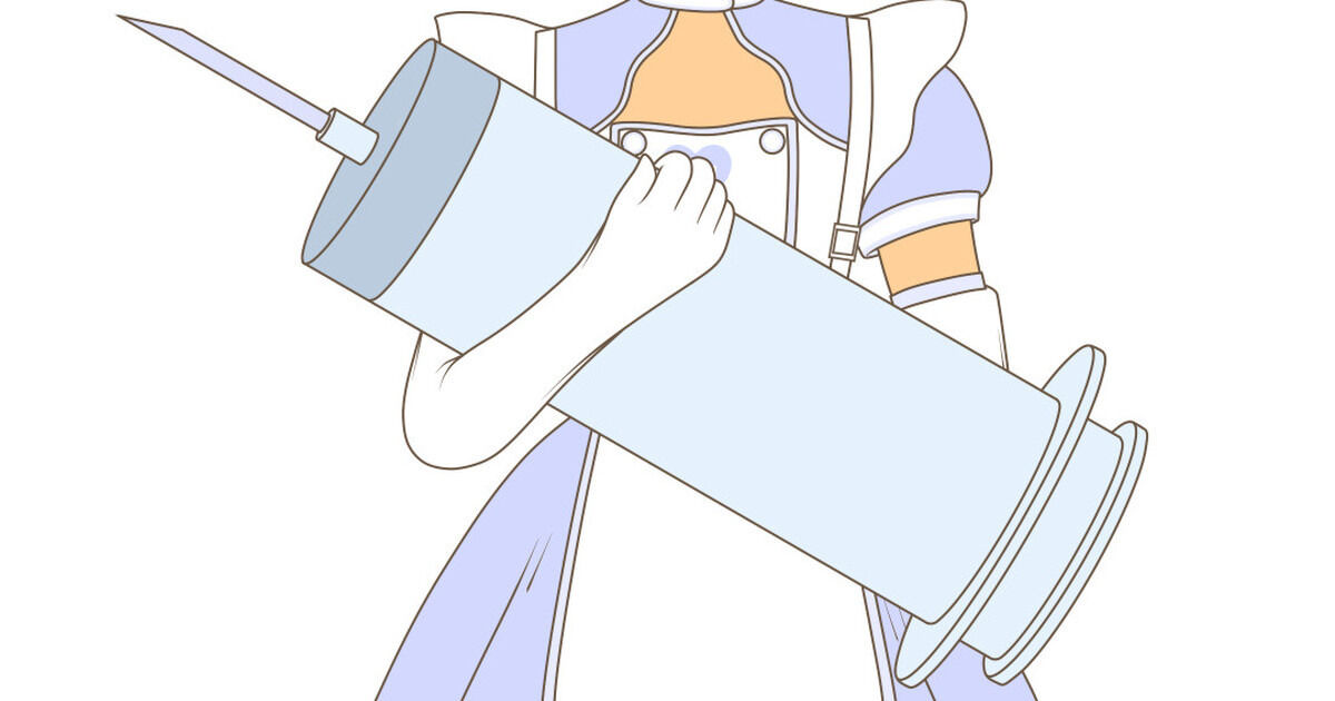 ナースメイドコスの褐色女の子