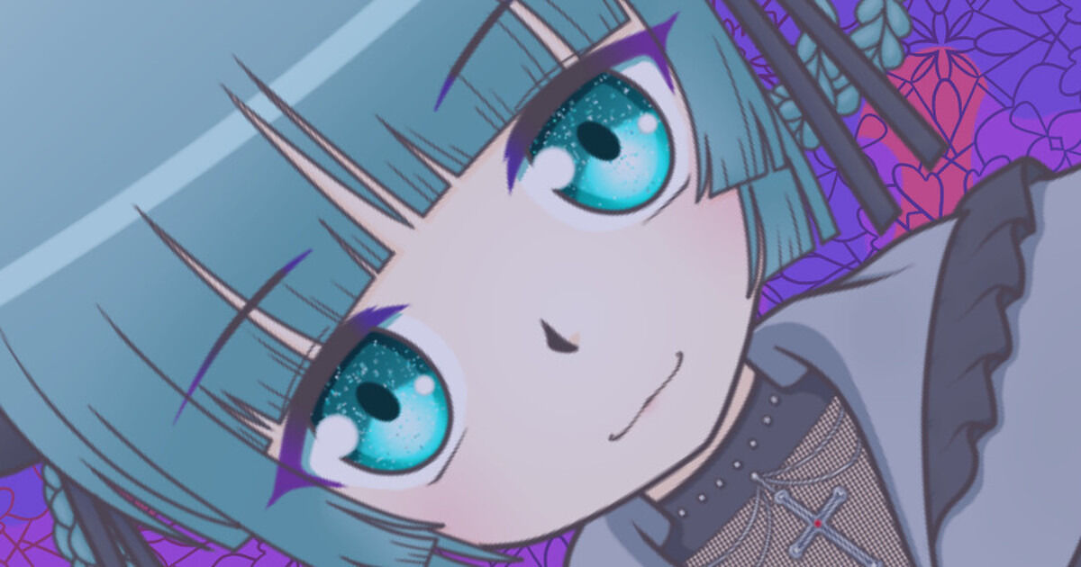 お絵描き配信タイムラプス27「地雷系看板娘ちゃん 後編」投稿しました✨